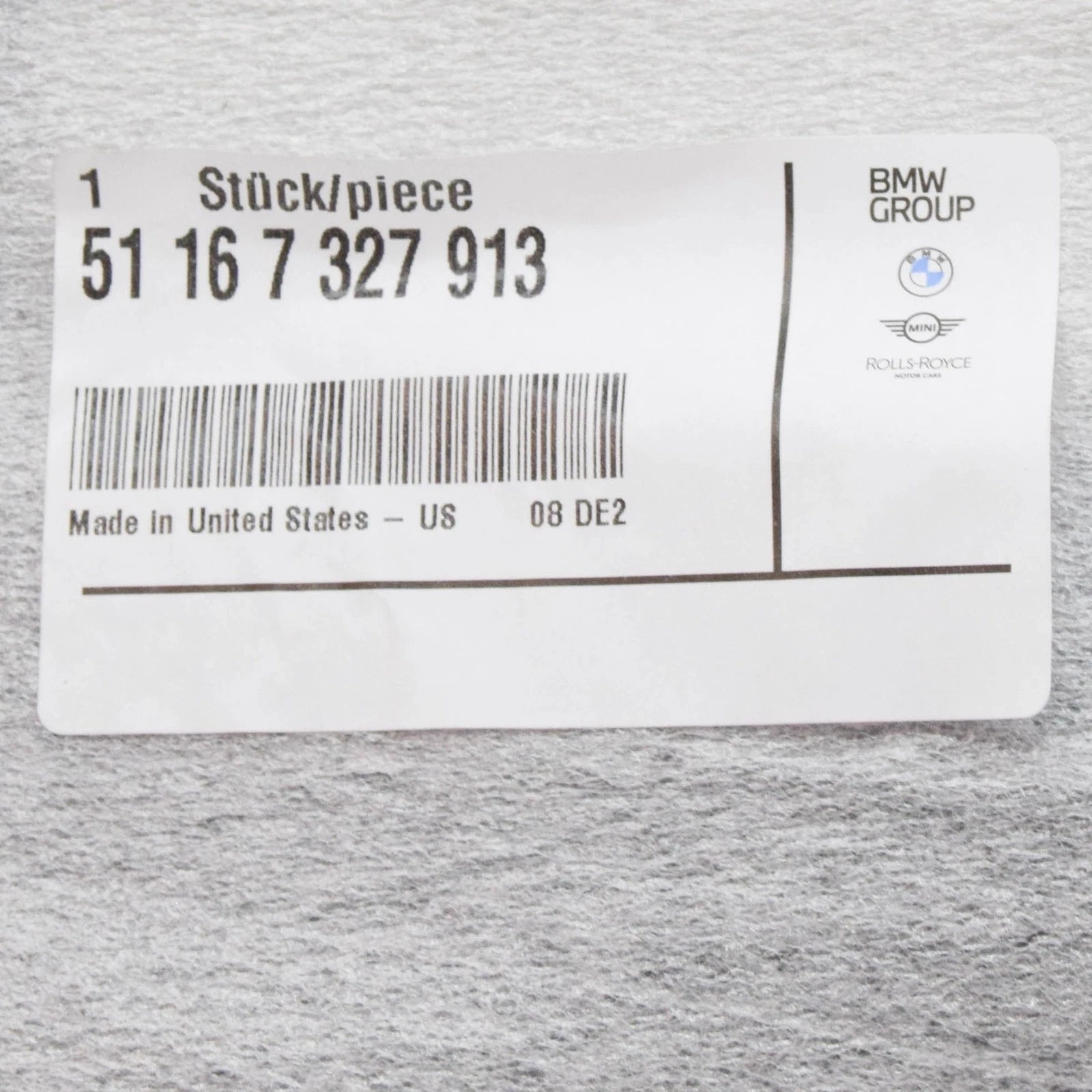 NEW BMW X3 F25 FRONT LEFT DOOR MIRROR COVER SUPPORT RING 51167327913 ORIGINAL