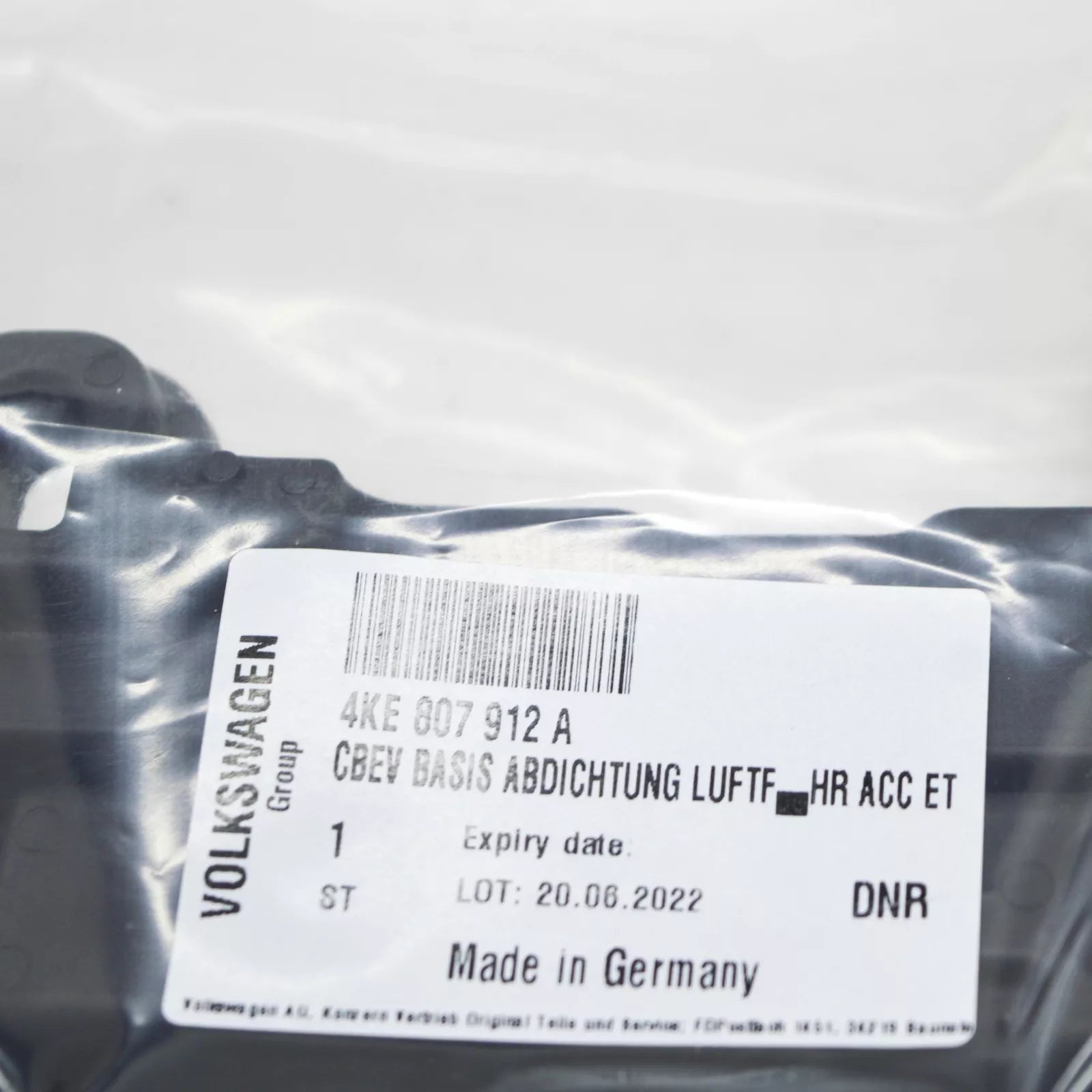 NEW AUDI E-TRON SPORTBACK GEA FRONT BUMPER FOAM PART 4KE807912A ORIGINAL