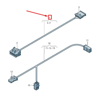 NEW AUDI A6 4A C8 ROOF WIRING HARNESS 4K0971100D
