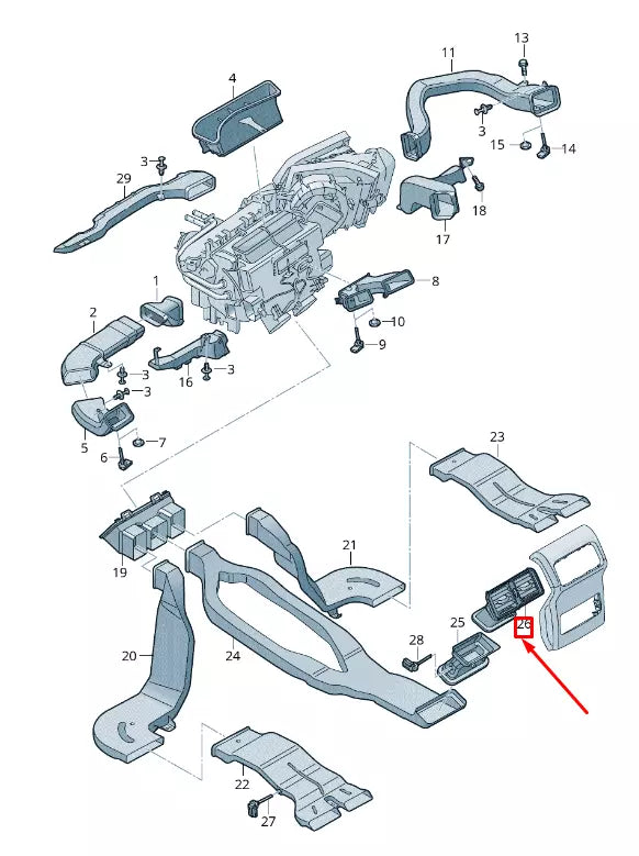 NEW AUDI Q5 FY REAR AIR INTAKE GRILLE 80A819203C6PS 80A819203C 6PS