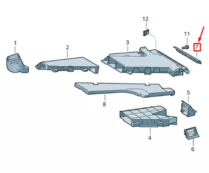 NEW VOLKSWAGEN CRAFTER 2F MK1 FOOTWELL VENT 2E0819154