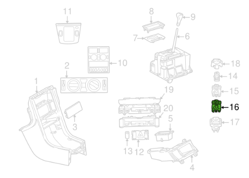 NEW MERCEDES-BENZ S C140 MIRROR REGULATOR SWITCH A1408206510 ORIGINAL