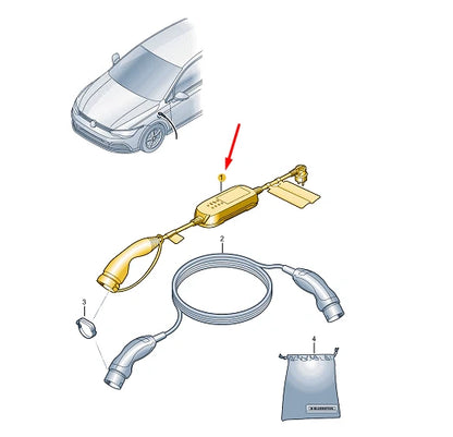 NEW CUPRA FORMENTOR MAIN SOCKET CHARGING CABLE 1EA971675AL ORIGINAL