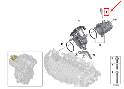 new bmw 3 f30 fuel temperature sensor 13628626176 8626176 2021 14512098 original