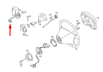 NEW MERCEDES-BENZ E W210 STEERING COLUMN LOCK BOLT A2084620271 ORIGINAL