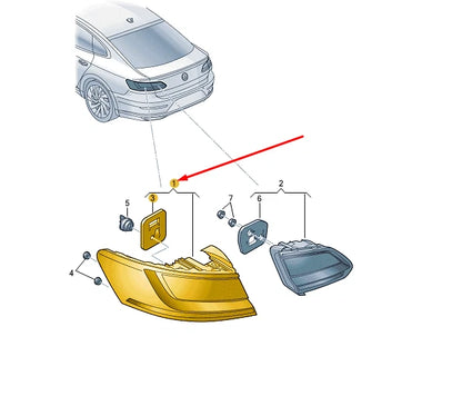 NEW VW ARTEON REAR LEFT OUTER LED TAILLIGHT 3G8945207J ORIGINAL