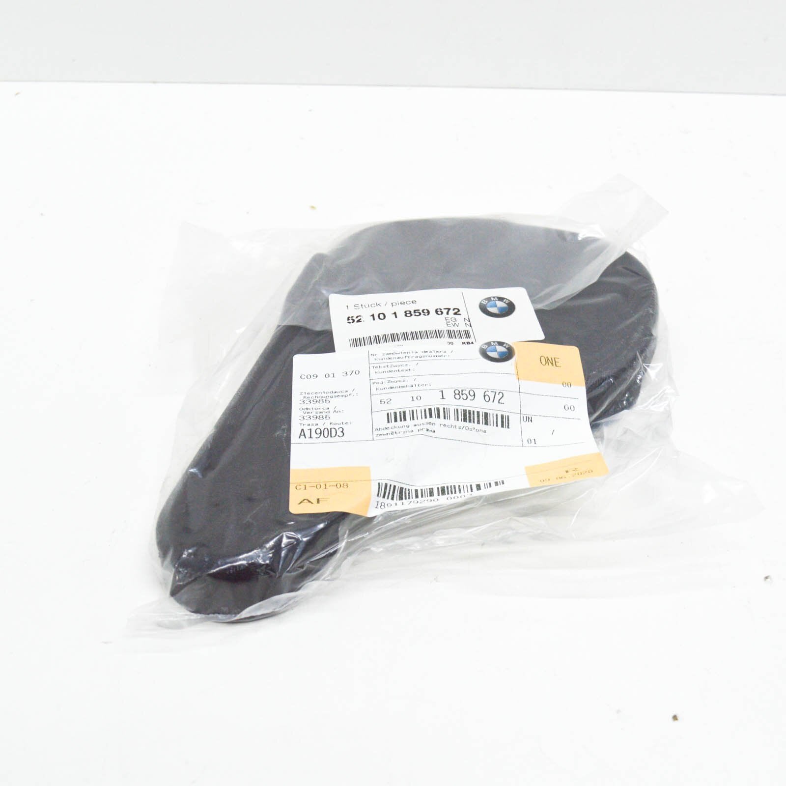 new bmw e21 e24 outer seat cover right 52101859672 1859672 original