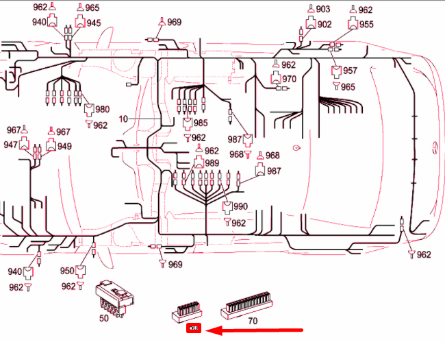 NEW MERCEDES-BENZ S W221 POTENTIAL DISTRIBUTOR BLOCK A0045467940 ORIGINAL