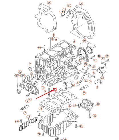 NEW AUDI A1 8X ENGINE OIL SUMP GASKET FRAME 06B103307C ORIGINAL