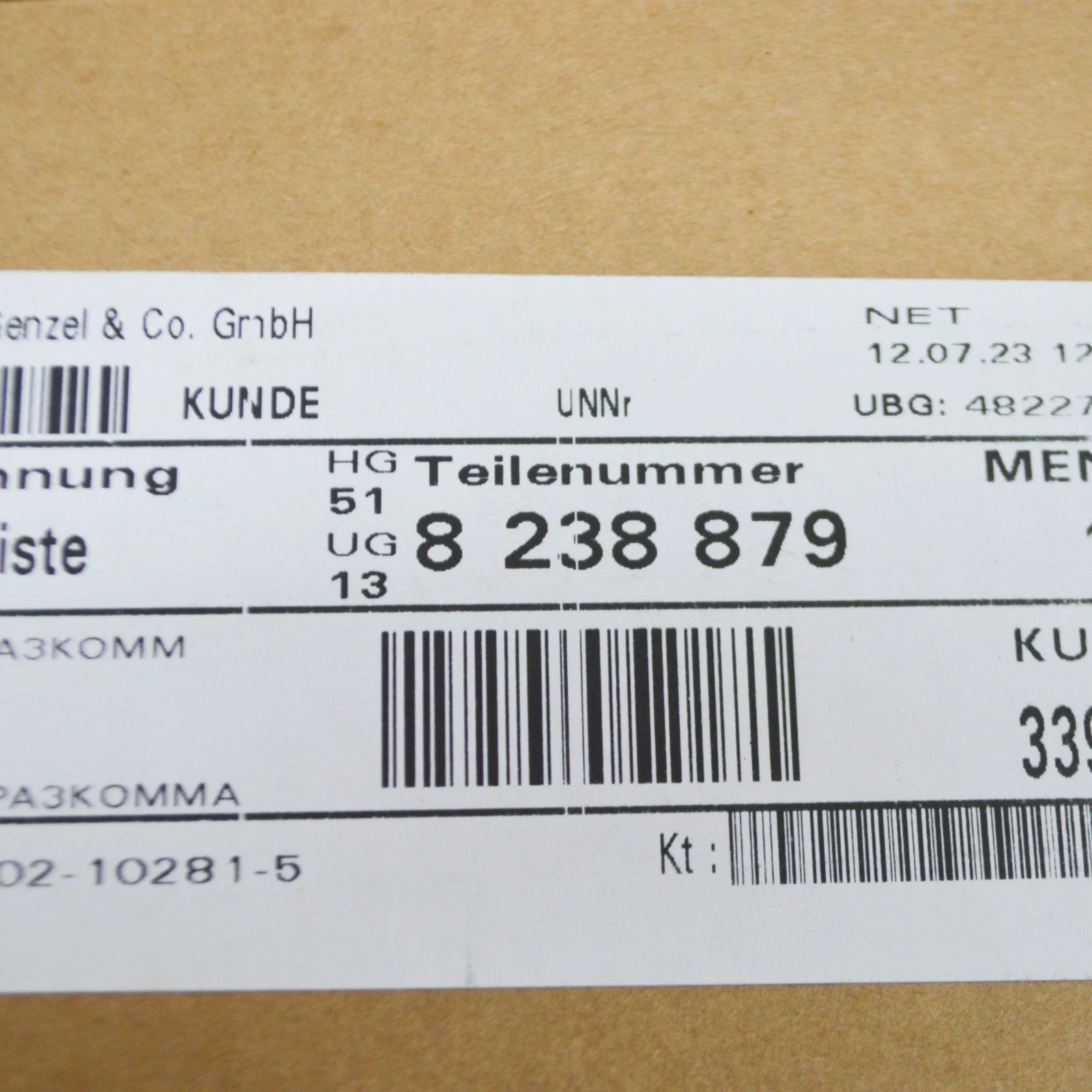 NEW BMW 3 E46 REAR LEFT MOULDING FENDER 51138238879 8238879 ORIGINAL