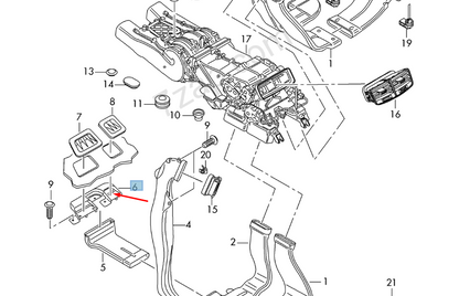 new audi a8 d4 left dashboard air intake vent 4h0819821b original