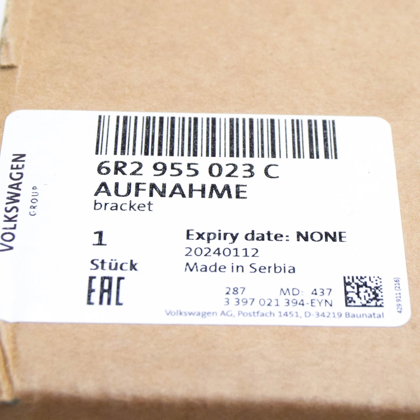 NEW VW POLO 6R FRONT WINDSHIELD WIPER MECHANISM RHD 6R2955023C ORIGINAL