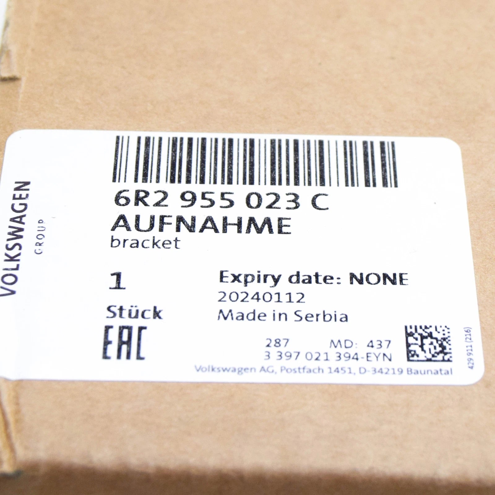 NEW VW POLO 6R FRONT WINDSHIELD WIPER MECHANISM RHD 6R2955023C ORIGINAL