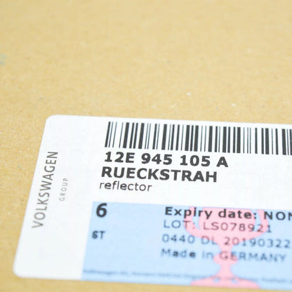 NEW VOLKSWAGEN UP REAR LIGHT REFLECTOR LEFT 12E945105A