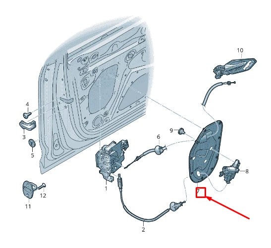 NEW AUDI E-TRON GEN FRONT RIGHT DOOR INNER PANEL COVER 4KE837916