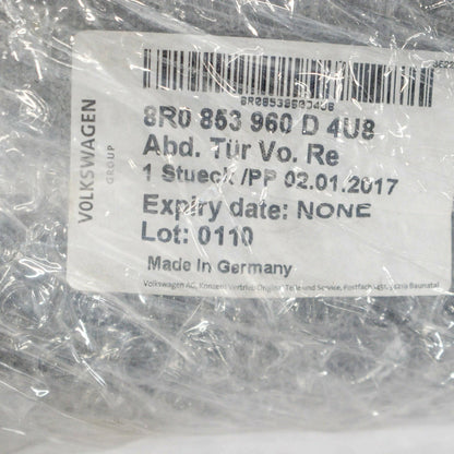 NEW AUDI Q5 8R FRONT RIGHT DOOR LOWER MOLDING COVER 8R0853960D4U8