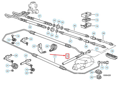 NEW BMW 5 E34 LEVELING DEVICE / TUBING RETURN PIPE 37131092354 1092354 ORIGINAL