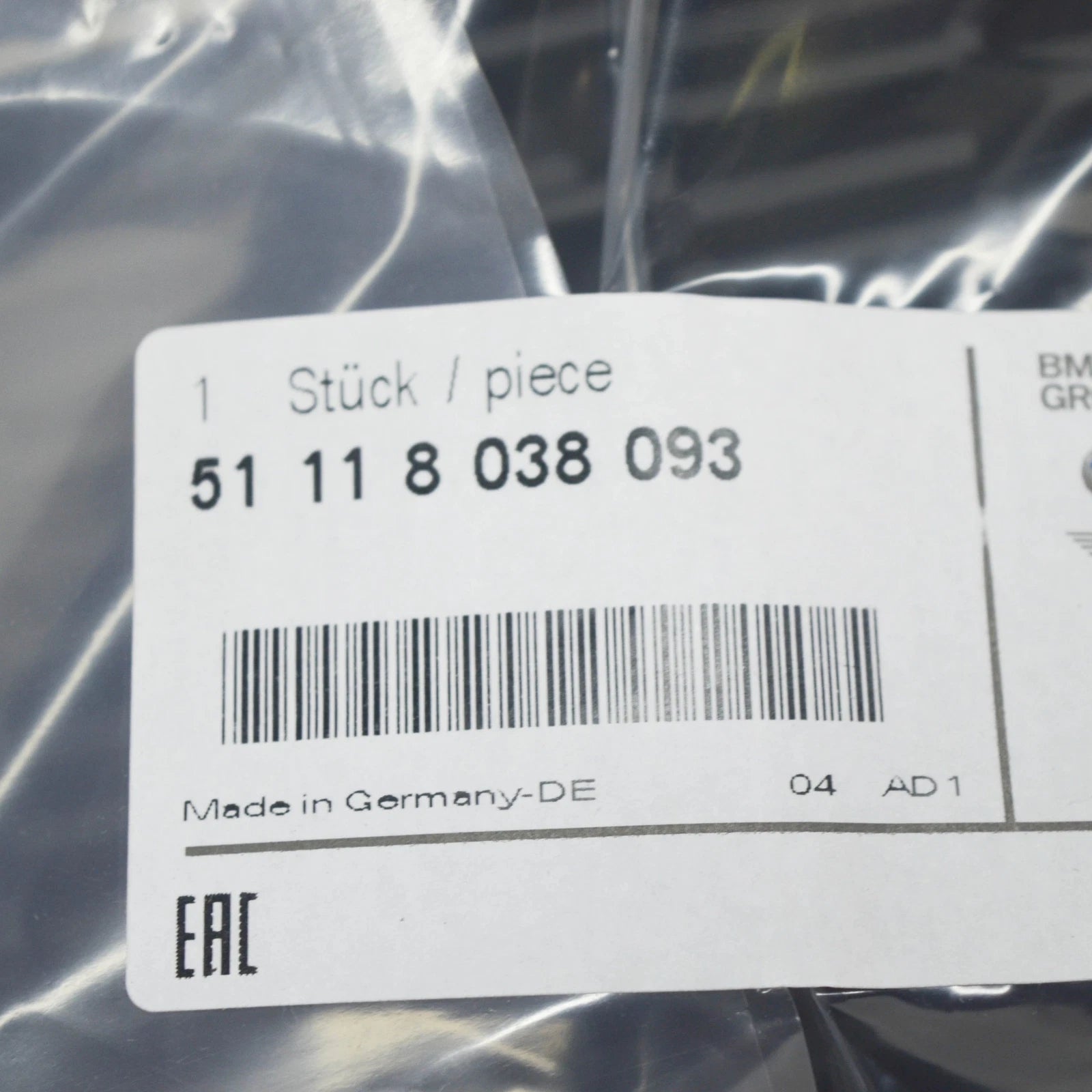 NEW BMW Z4 ROADSTER E89 FRONT BUMPER RIGHT M GRILLE 51118038093 8038093 ORIGINAL