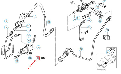 NEW BMW 7 E32 OUTPUT SLAVE CYLINDER CLUTCH REPAIR KIT 21521159332 ORIGINAL