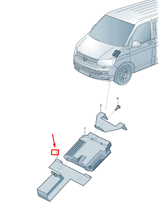 NEW VW TRANSPORTER T6 ENGINE CONTROL UNIT PROTECTIVE HOUSING 7H0907269 ORIGINAL