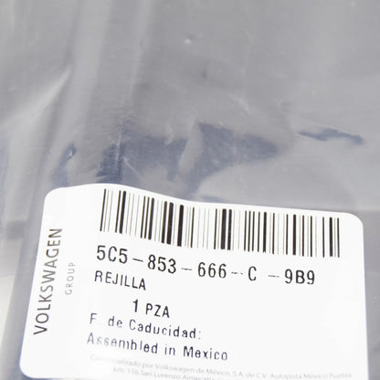 NEW VW BEETLE A5 FRONT BUMPER RIGHT GRILLE 5C5853666C 9B9 ORIGINAL