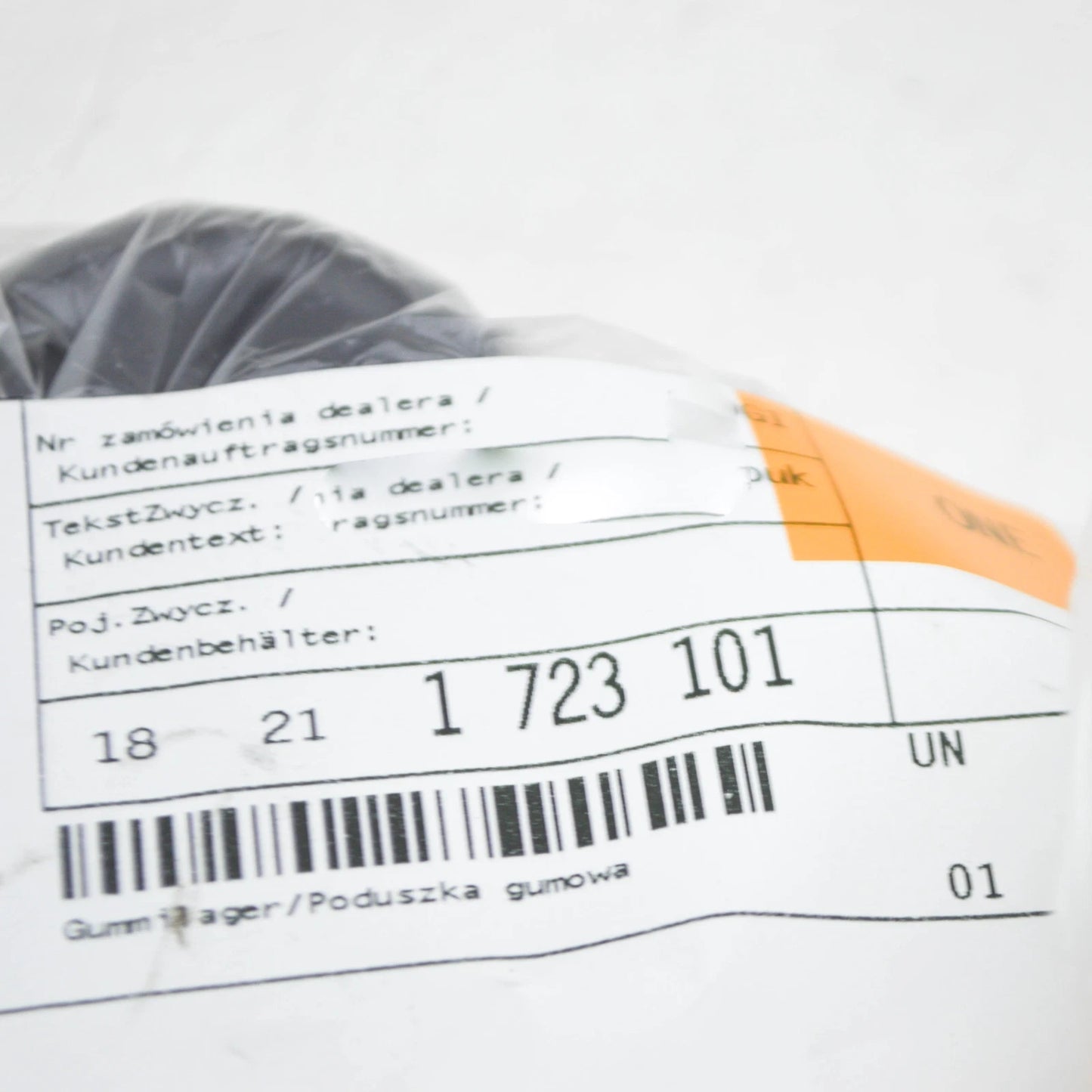 NEW BMW 3 E36 EXHAUST SUPPORT RUBBER MOUNTING 1723101 18211723101 ORIGINAL