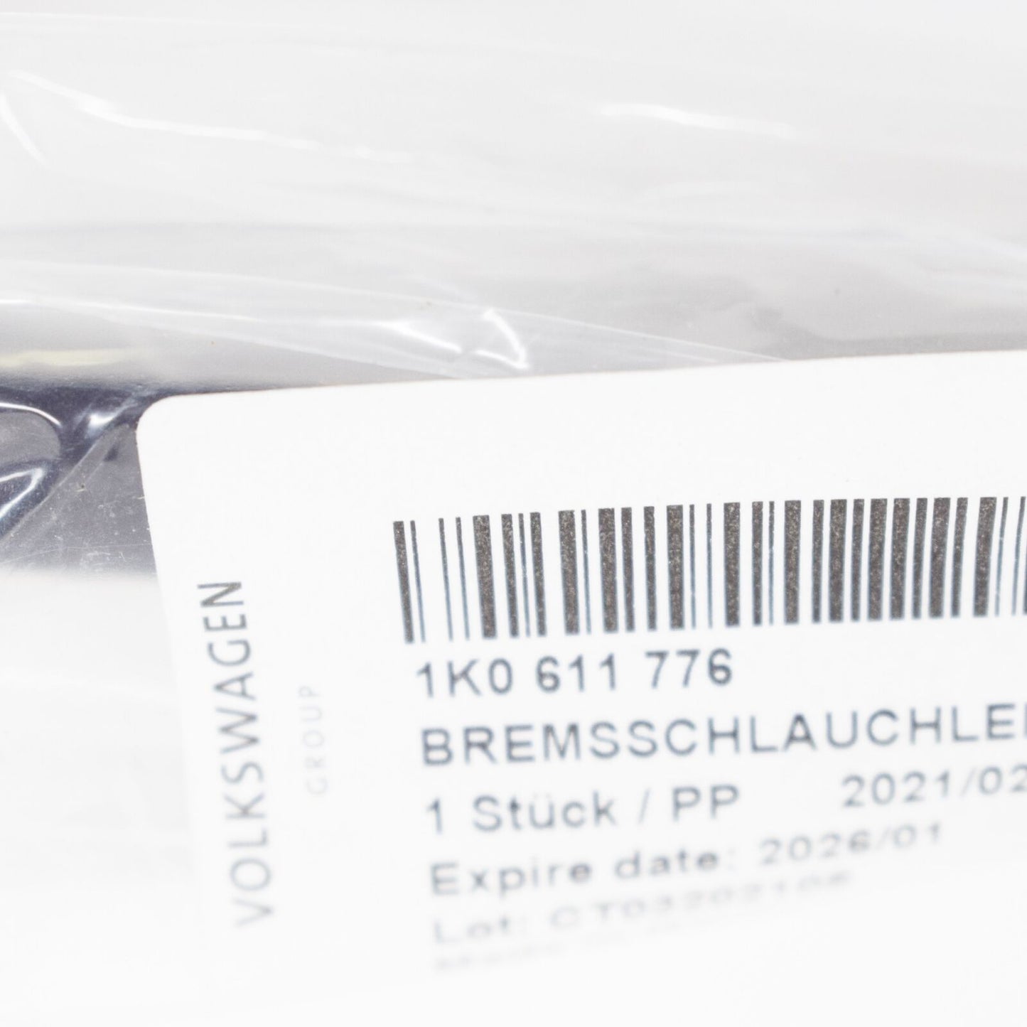 NEW AUDI A1 8X REAR RIGHT BRAKE HOSE 1K0611776 ORIGINAL