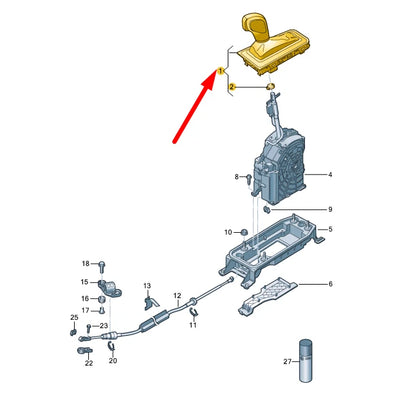 NEW VW ARTEON 3H7 GEAR SHIFTING COVER LHD 3G1713203SXQA ORIGINAL