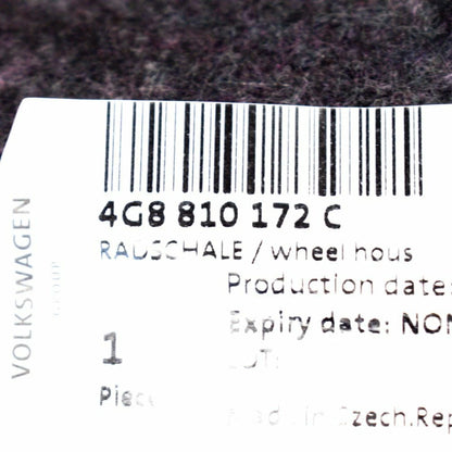 NEW AUDI A7 SPORTBACK 4G8 REAR RIGHT WHEEL HOUSING LINER 4G8810172C ORIGINAL