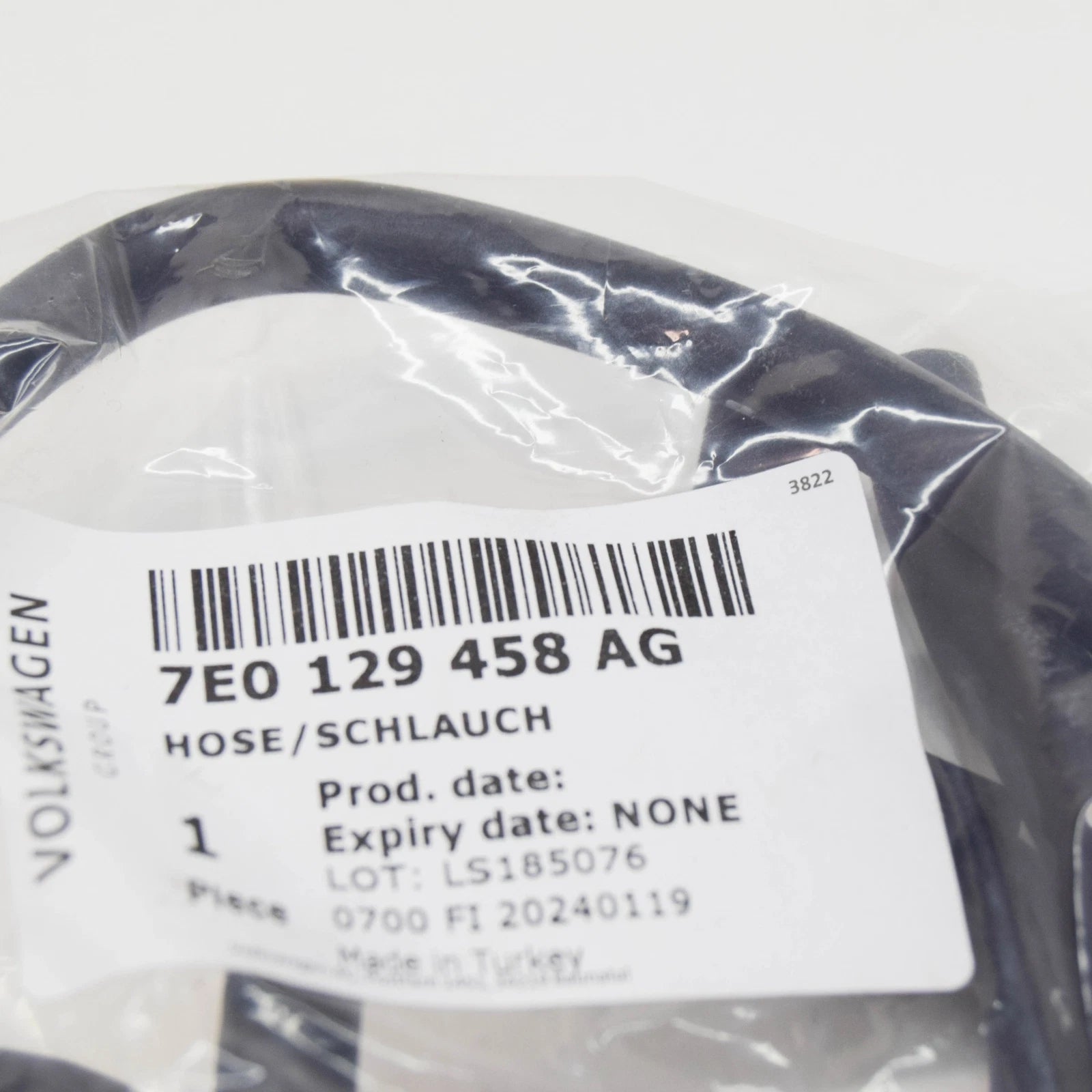 NEW VOLKSWAGEN TRANSPORTER T6 FURGON VACUUM TUBE 7E0129458AG ORIGINAL