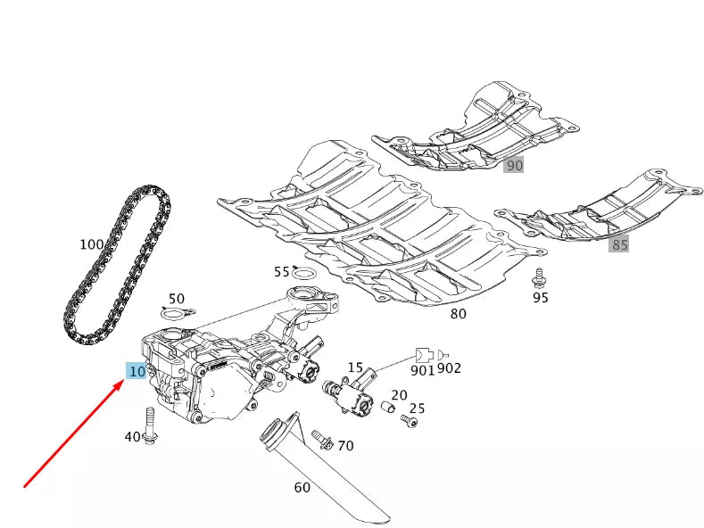 NEW MERCEDES-BENZ A W177 VANE OIL PUMP A2701800700 ORIGINAL