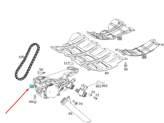 NEW MERCEDES-BENZ A W177 VANE OIL PUMP A2701800700 ORIGINAL