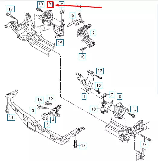 NEW AUDI A6 C7 ENGINE RIGHT HYDRO-MOUNTING 4G0199381NG ORIGINAL