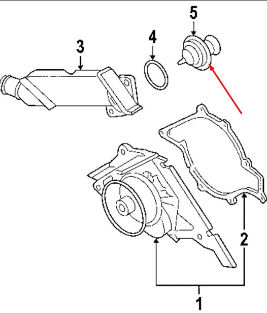 NEW AUDI A8 D3 COOLANT THERMOSTAT 077121113D 4.2 PETROL 250KW