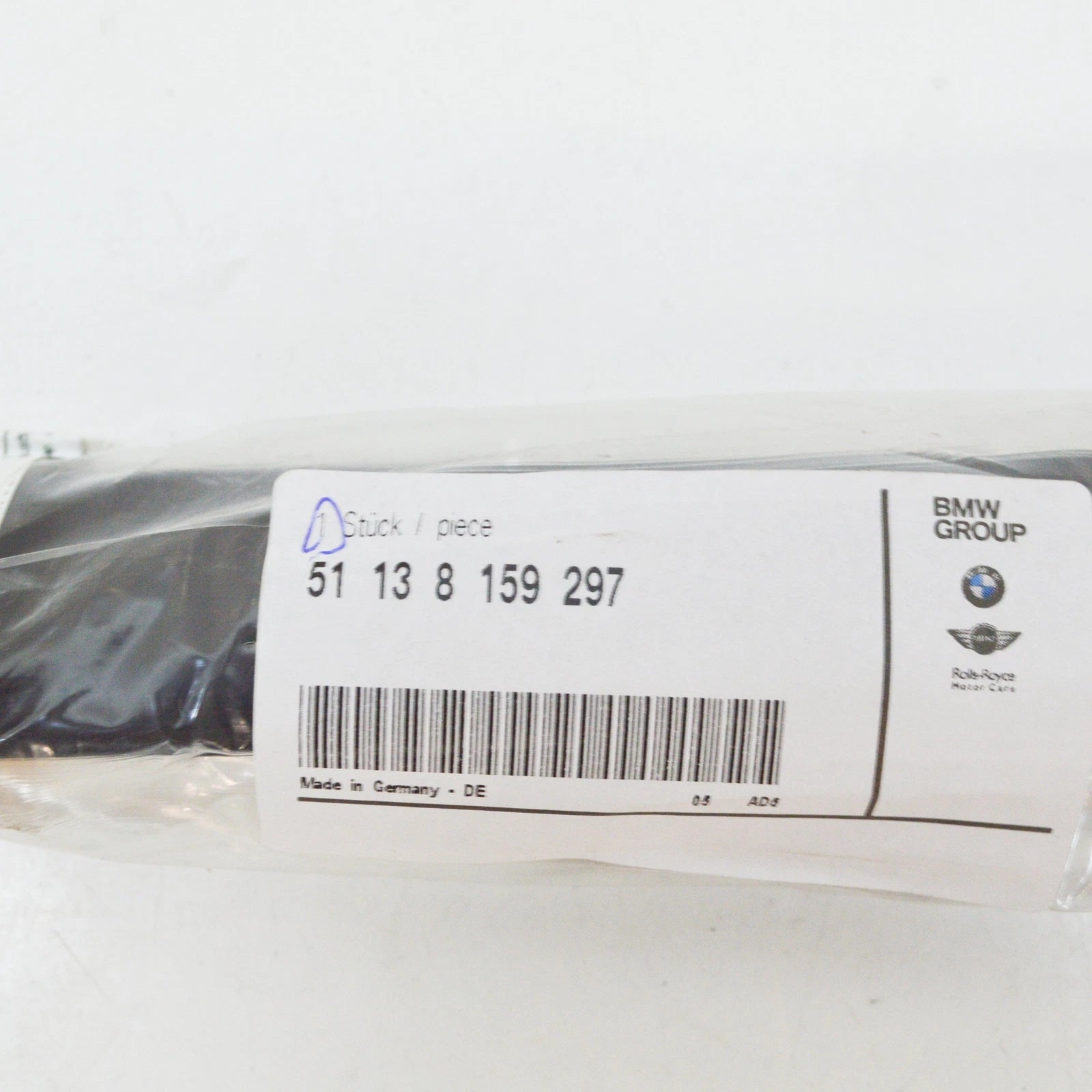 NEW BMW 5 E39 REAR LEFT DOOR MOULDING 51138159297 8159297 ORIGINAL