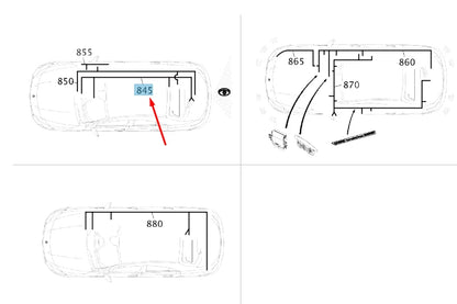 NEW MB CLA C117 REVERSING CAMERA WIRING HARNESS LHD A1175404902 ORIGINAL