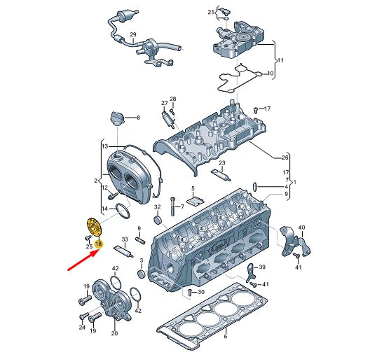 NEW CUPRA FORMENTOR CYLINDER HEAD COVER MAGNET 06N109259C ORIGINAL