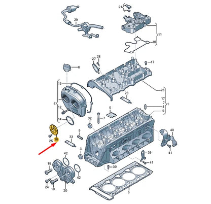 NEW CUPRA FORMENTOR CYLINDER HEAD COVER MAGNET 06N109259C ORIGINAL