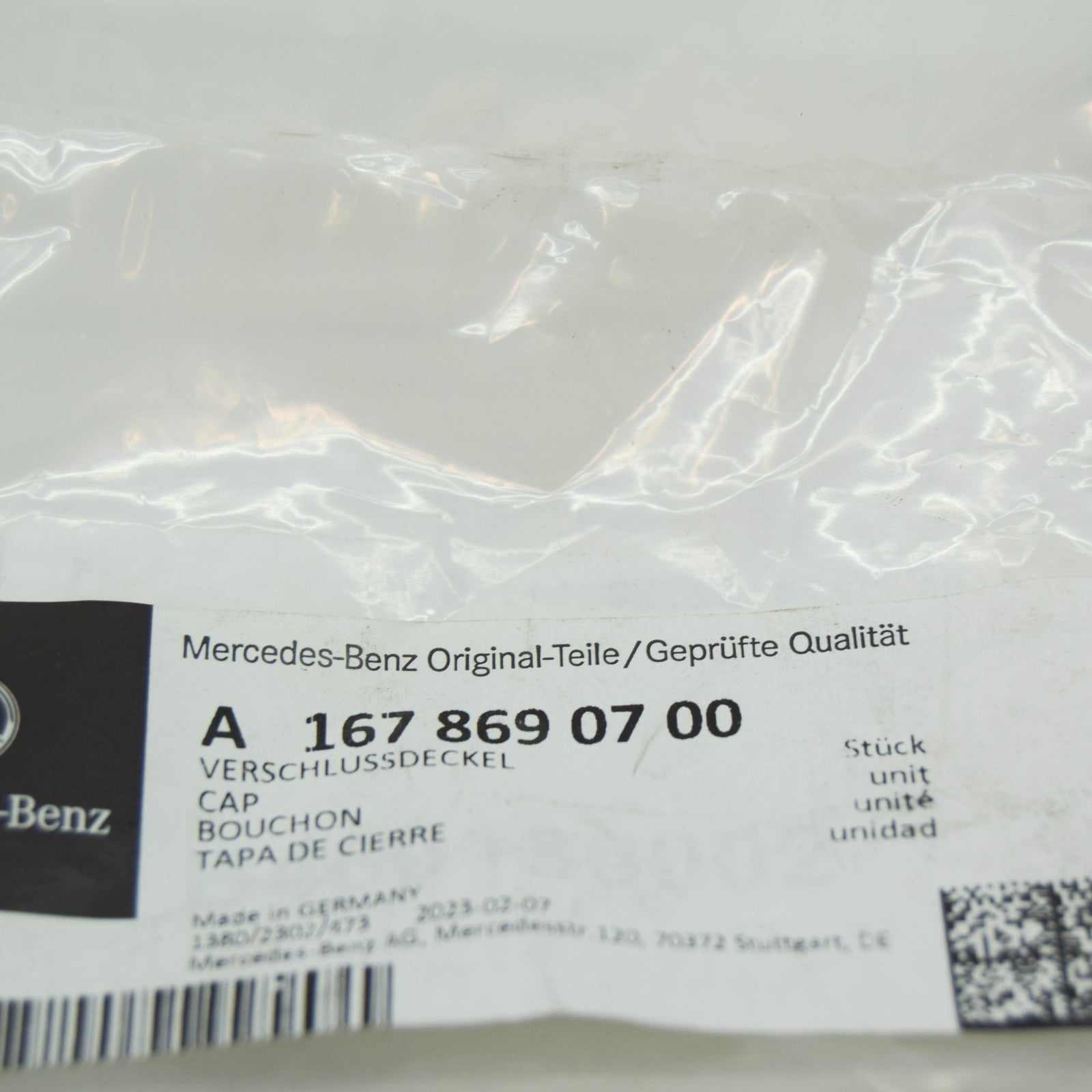 NEW MERCEDES-BENZ GLE W167 WASHER FLUID RESERVOIR CAP A1678690700 ORIGINAL