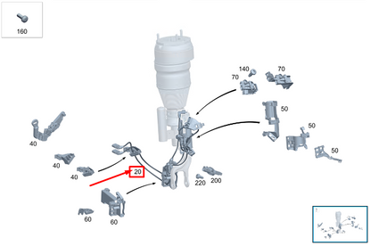 new mercedes-benz s w223 front right axle wiring harness a2235401040 original