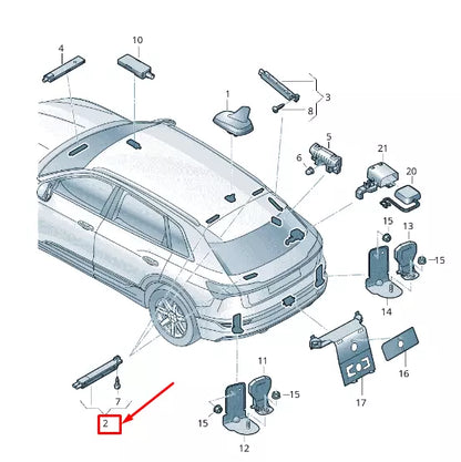 NEW AUDI E-TRON GEN REAR RIGHT ANTENNA AMPLIFIER 4KE035225H