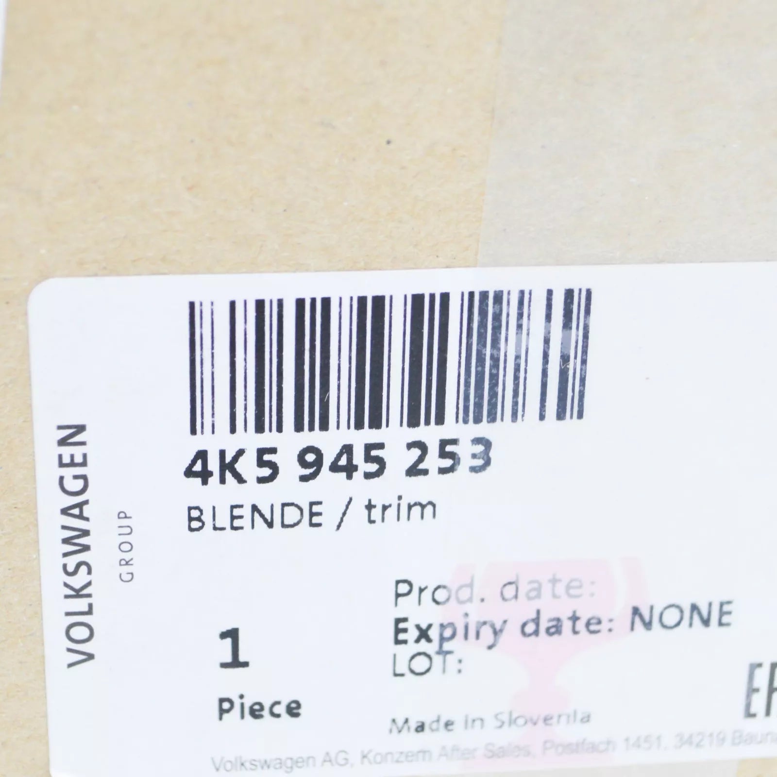 NEW AUDI A6 C8 REAR LEFT TAIL LIGHT TRIM 4K5945253