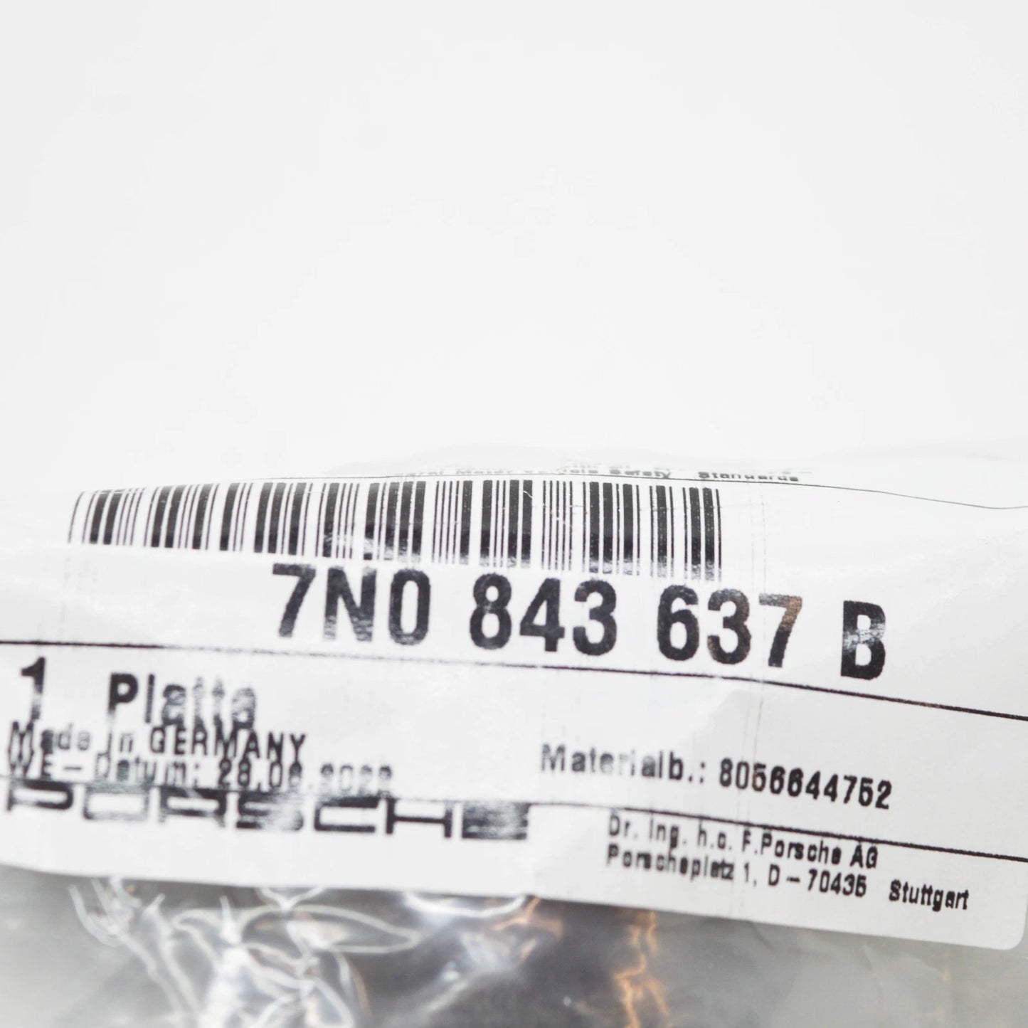 NEW VOLKSWAGEN SHARAN 7N SLIDDING DOOR UPPER CATCH PLATE 7N0843637B