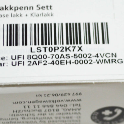 NEW VW AUDI ISLAND GREY PEARL EFFECT TOUCH UP PAINT SET LST0P2K7X ORIGINAL