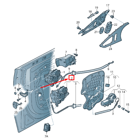 new audi a6 avant c7 front left door lock rhd 4g2837015f original