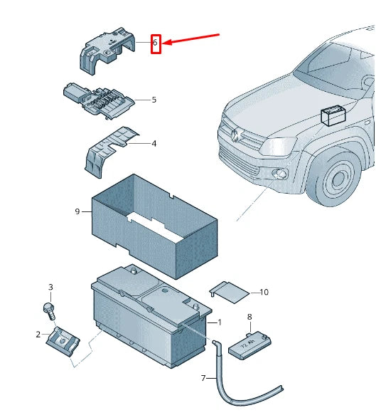 NEW VW AMAROK 2H MAIN FUSE SOCKET COVER CAP 2H0915429B ORIGINAL