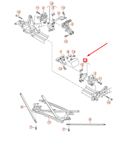 new audi a5 8t engine left retaining plate 8k0399059a original