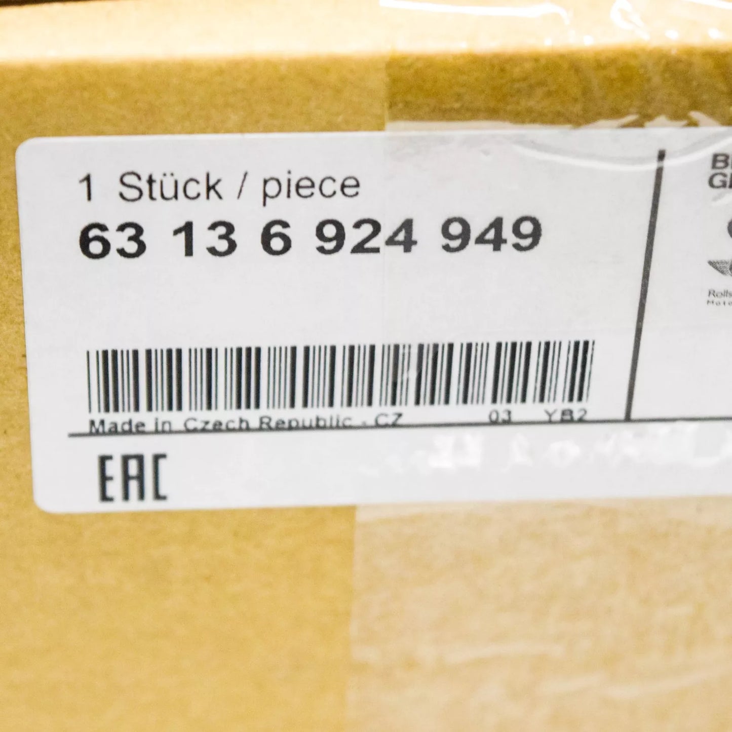 NEW BMW 3 E46 COMPACT LEFT TURN CORNER LIGHT 6924949 63136924949 ORIGINAL