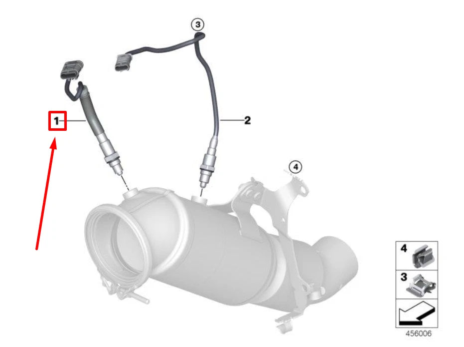 NEW BMW 3 F30, F80 LAMBDA OXYGEN SENSOR 11788644371 8644371 ORIGINAL