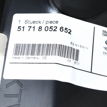 NEW BMW 1 F20 DEFLECTOR LIP RIGHT SIDE 51718052652 ORIGINAL